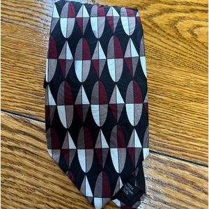 Zylos George Machado brand silk necktie.  Italian silk.  Made in USA.